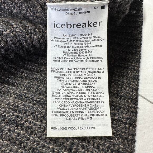 Icebreaker Sweater Mens XL Brown Hillock Wool Heavyweight Knit Warm Pullover - Picture 4 of 7